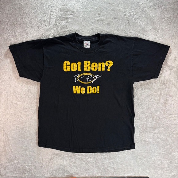 Vtg Jerzees Roethlisberger #7 T-Shirt‎ Pittsburgh Steelers NFL Football Sz XL - Picture 1 of 8